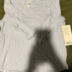 Women's Light Blue Long Sleeve Top